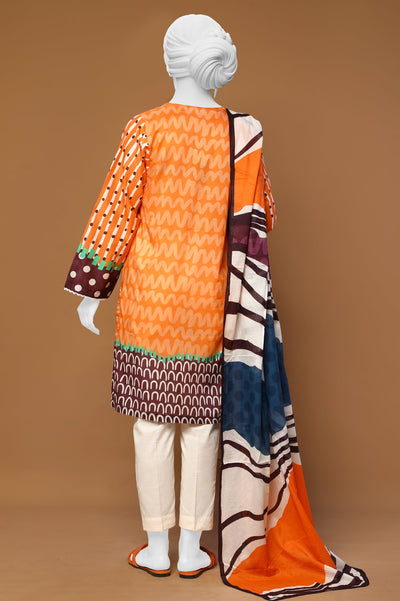 Women Stitched 3 Pcs Suit - Diners