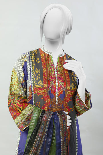 Women Stitched 3 Pcs Suit - Diners