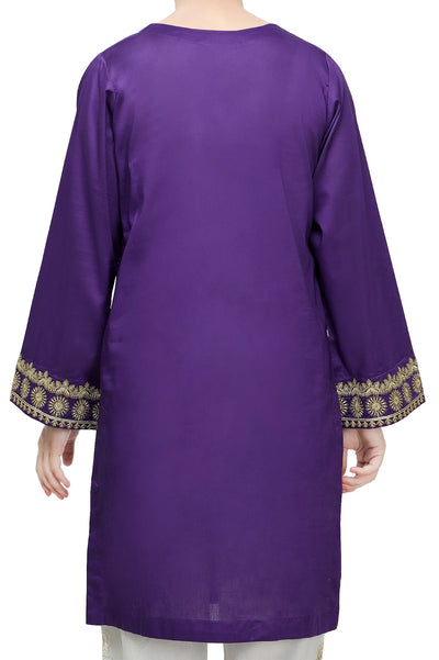 Women Stitched Kurti In Purple SKU: WKL0728-PURPLE - Diners