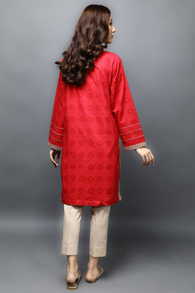 Women Stitched Kurti SKU: WKL1076-MAROON - Diners