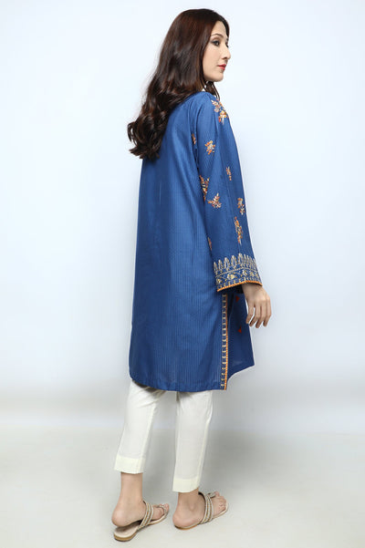 Women Stitched Kurti SKU: WKL1081-BLUE - Diners