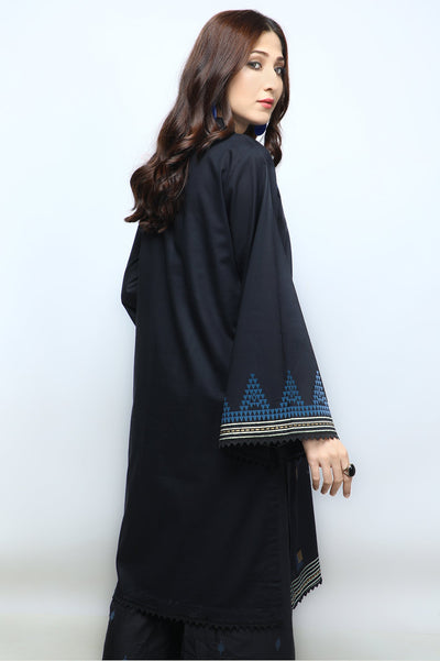 Women Stitched Kurti SKU: WKL1099-BLACK - Diners