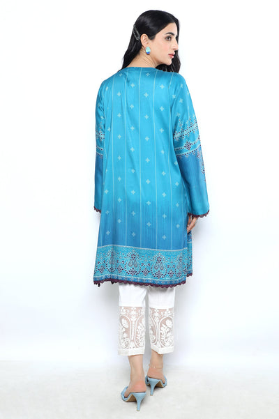 Women Stitched Kurti SKU: WKL0976-BLUE - Diners