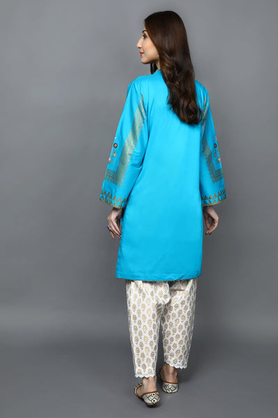 Women Stitched Kurti In Green SKU: WKL0785-GREEN - Diners