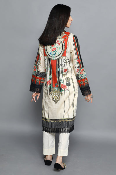 Women Stitched Kurti SKU: WKL1016-BEIGE - Diners