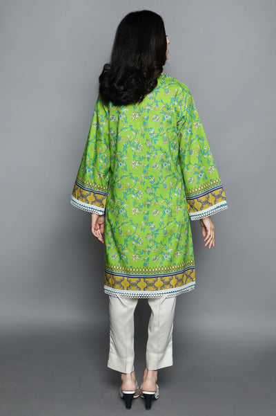 Women Stitched Kurti SKU: WKL1027-GREEN - Diners