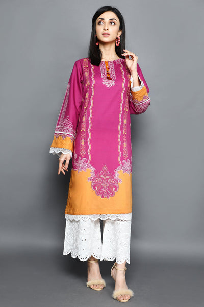 Women Stitched Kurti SKU: WKL1028-PURPLE - Diners