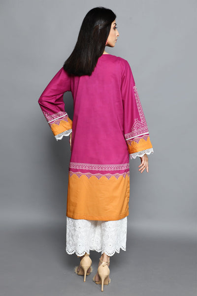 Women Stitched Kurti SKU: WKL1028-PURPLE - Diners