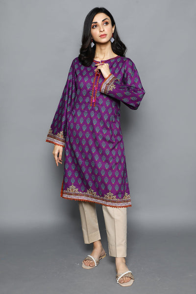 Women Stitched Kurti SKU: WKL1029-PURPLE - Diners