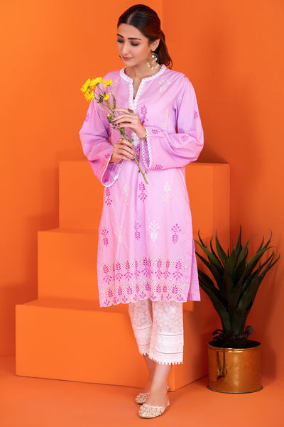Women Stitched Kurti SKU: WKL1048-L-PURPLE - Diners