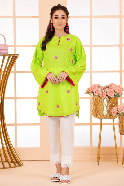 Women Stitched Kurti SKU: WKL1055-P-GREEN - Diners