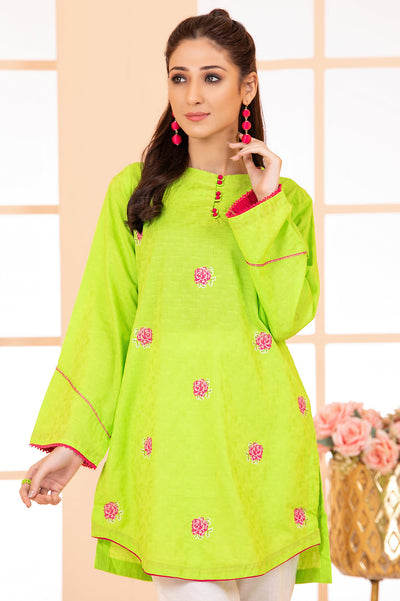 Women Stitched Kurti SKU: WKL1055-P-GREEN - Diners