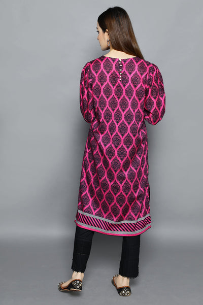 Women Stitched Kurti SKU: WKL1074-PINK - Diners