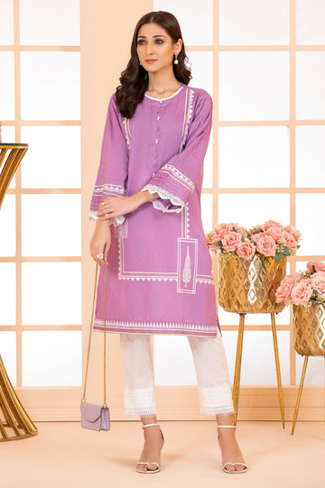 Women Stitched Kurti SKU: WKL1092-L-PURPLE - Diners