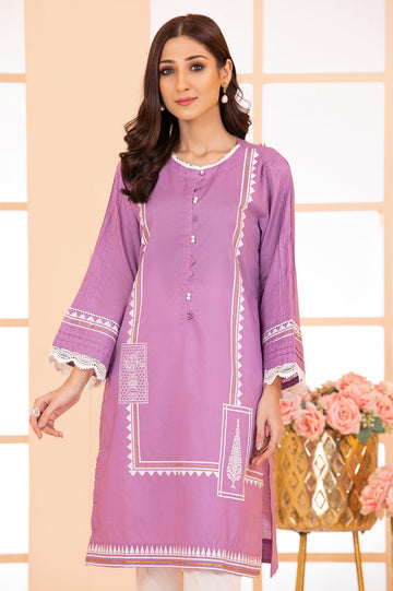 Women Stitched Kurti SKU: WKL1092-L-PURPLE - Diners