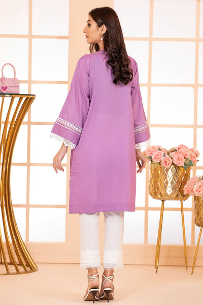 Women Stitched Kurti SKU: WKL1092-L-PURPLE - Diners