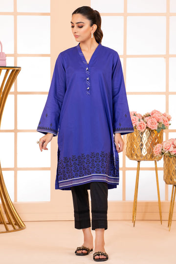 Women Stitched Kurti SKU: WKL1094-BLUE - Diners