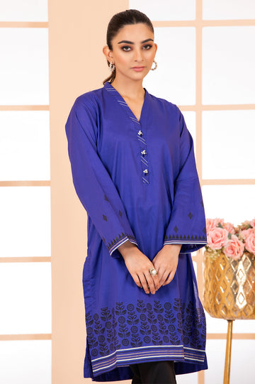 Women Stitched Kurti SKU: WKL1094-BLUE - Diners