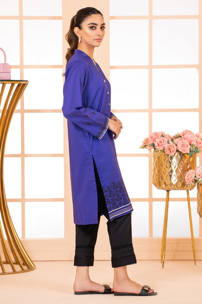 Women Stitched Kurti SKU: WKL1094-BLUE - Diners