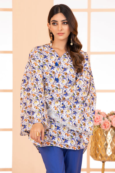 Women Stitched Kurti SKU: WKL1098-BLUE - Diners