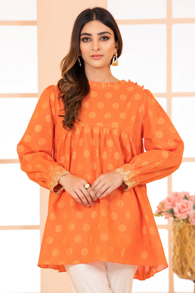 Women Stitched Kurti SKU: WKL1103-ORANGE - Diners