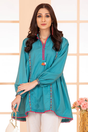 Women Stitched Kurti SKU: WKL1111-C-GREEN - Diners