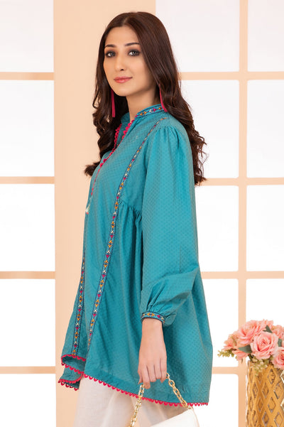 Women Stitched Kurti SKU: WKL1111-C-GREEN - Diners