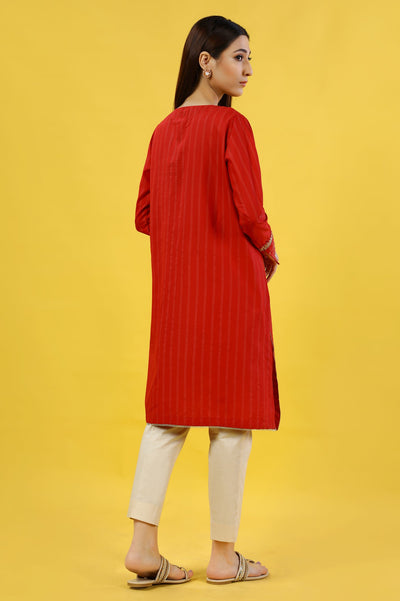 Embroidered Stitched Kurti - Diners