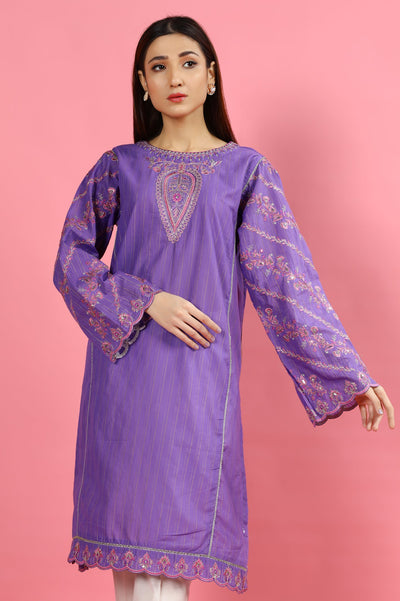 Embroidered Stitched Kurti - Diners