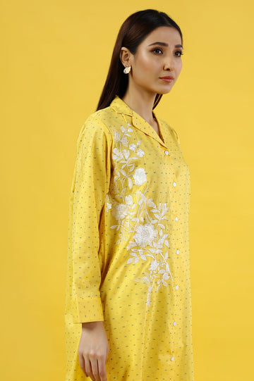 Embroidered Stitched Kurti - Diners