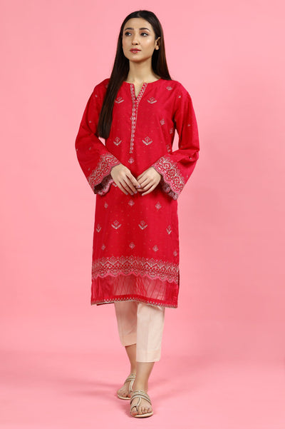 Embroidered Stitched Kurti - Diners