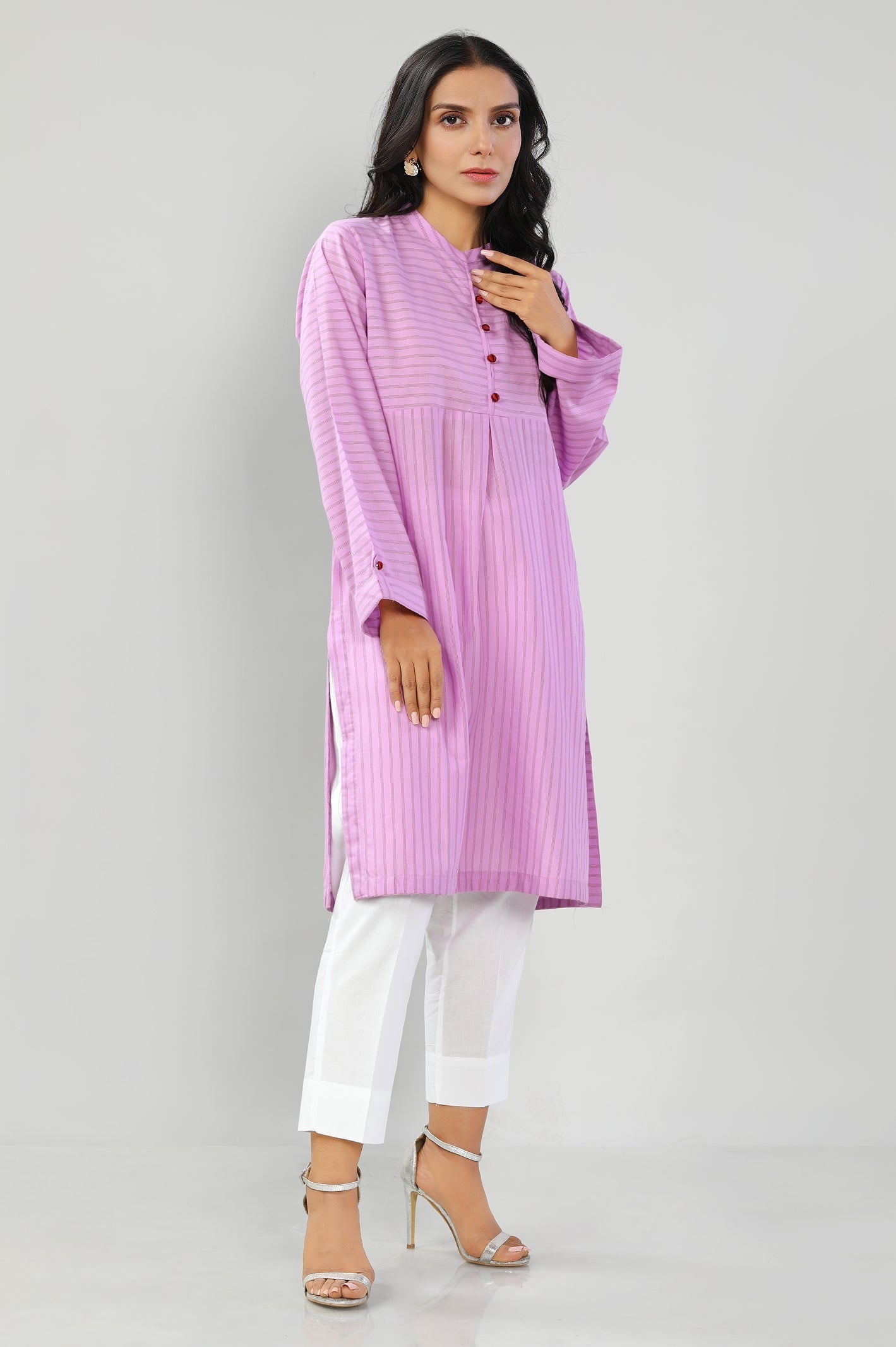 Buy UrbanStree Farah Purple Designer Traditional Chanderi Suit Set For  Women Online