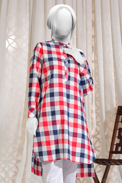 Printed Red Kurti - Diners