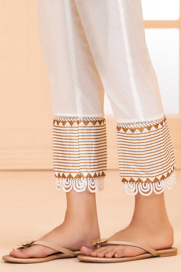 Ladies Trouser SKU: WTR0346-OFFWHITE - Diners