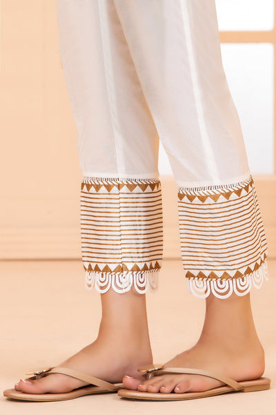 Ladies Trouser SKU: WTR0346-OFFWHITE - Diners