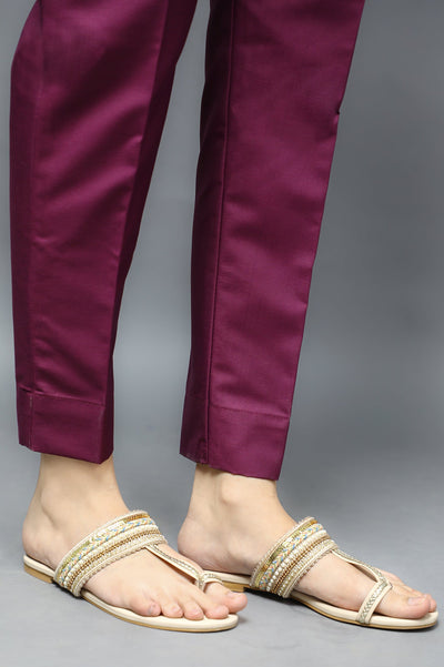 Ladies Trouser SKU: WTR0361-PURPLE - Diners