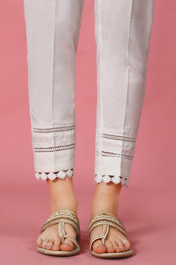 White Lace Trouser - Diners
