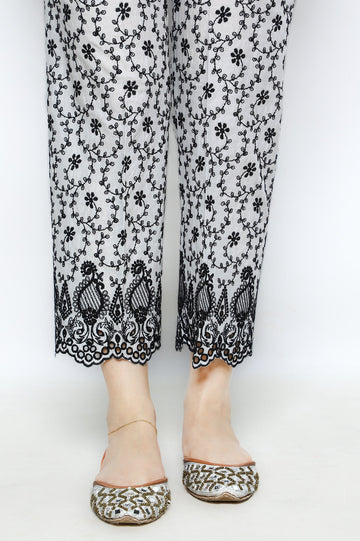 Ladies Trouser SKU: WTS0230-OFFWHITE - Diners