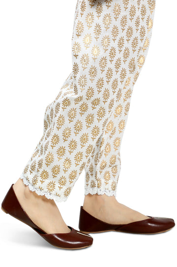 Ladies Trouser SKU: WTS0278-WHITE - Diners