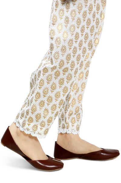 Ladies Trouser SKU: WTS0278-WHITE - Diners