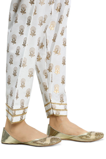 Ladies Trouser SKU: WTS0279-WHITE - Diners