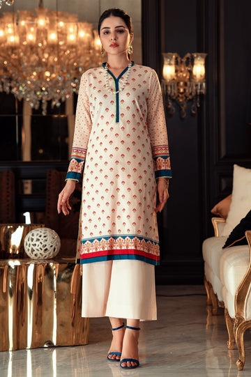 Unstitched 1 Piece Lawn Printed Shirt - Diners