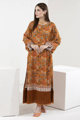 Unstitched 1 Piece Printed Khaddar Shirt - Diners