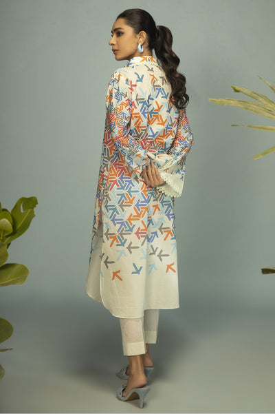 Unstitched 1 Piece Lawn Digital Printed Shirt - Diners