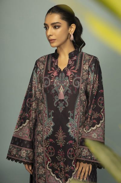 Unstitched 1 Piece Lawn Digital Printed Shirt - Diners