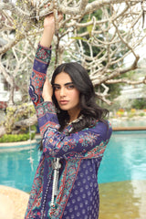 Unstitched 1 Piece Lawn Digital Printed Shirt - Diners