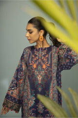 Unstitched 1 Piece Lawn Digital Printed Shirt - Diners
