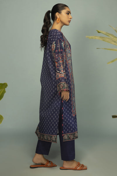 Unstitched 1 Piece Lawn Digital Printed Shirt - Diners
