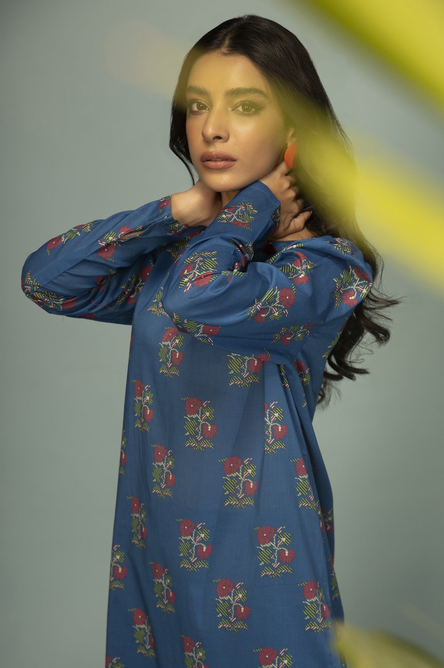 Unstitched 1 Piece Lawn Printed Shirt - Diners