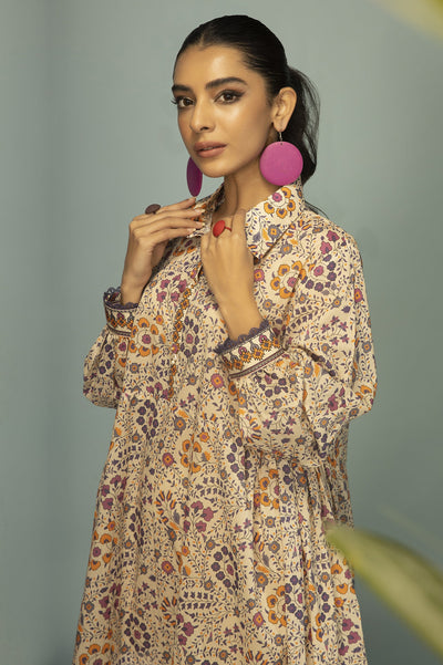Unstitched 1 Piece Lawn Printed Shirt - Diners